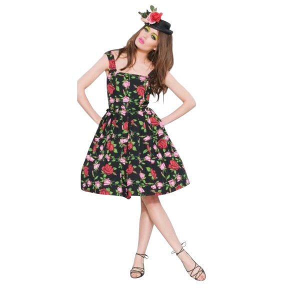 Betsey Johnson Roses Seersucker Dress NWT - Picture 2 of 12